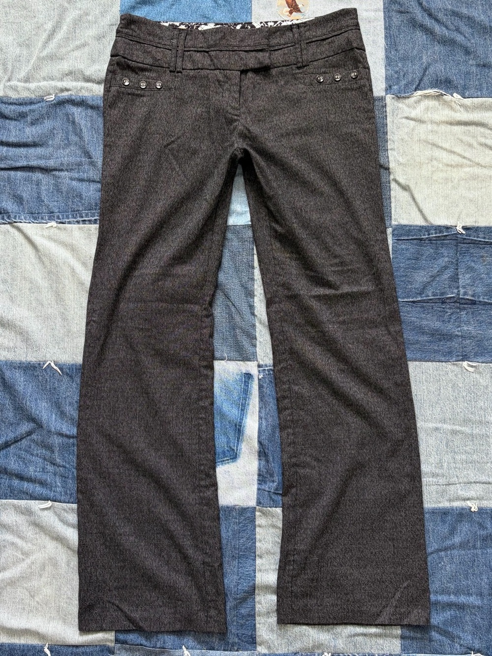 vintage y2k joe b bootcut trouser pants grey office siren size 9
